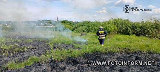 На Кіровоградщині під час гасіння пожежі очерету виявили тіло загиблого чоловіка (ФОТО)